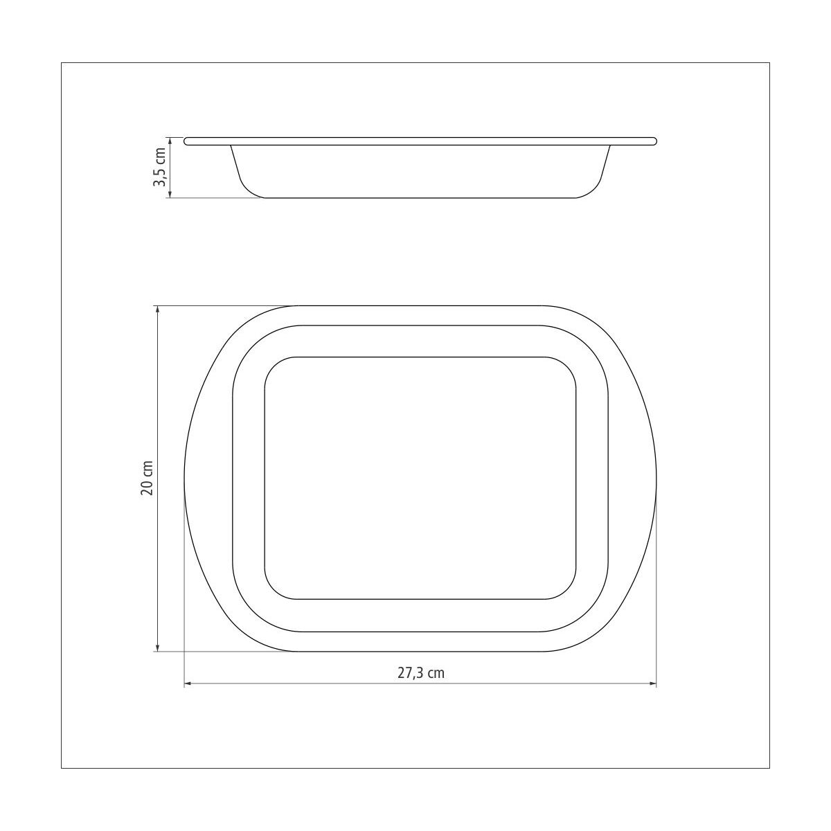 Tramontina Aluminum flat roasting pan with interior nonstick coating